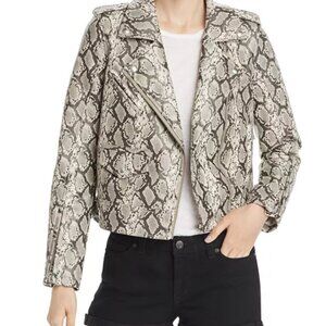 blankNYC snake print leather jacket size xs